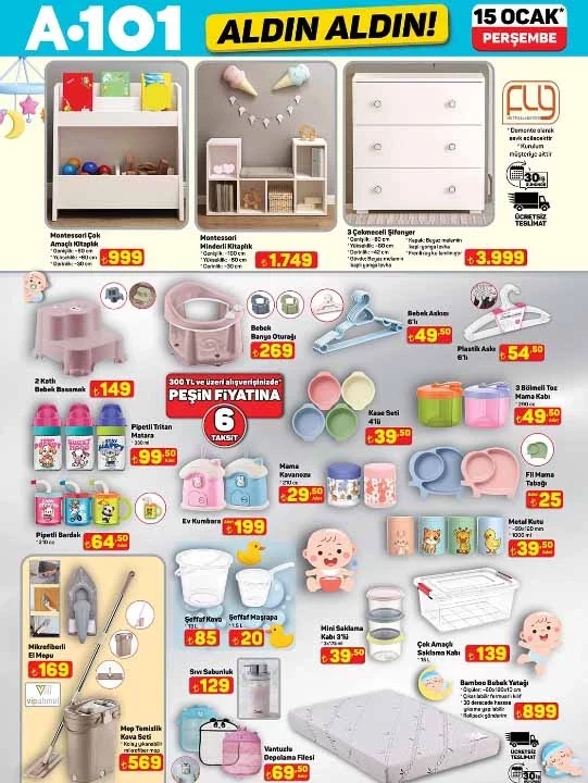 A 101' e buharlı kırışıklık giderici geliyor: A 101 15 Ocak Aldın Aldın ürünleri bugün raflarda!