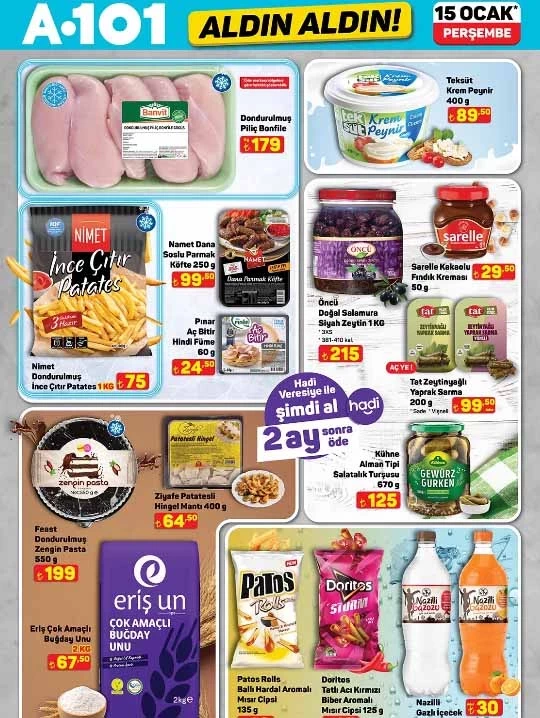 A 101' e buharlı kırışıklık giderici geliyor: A 101 15 Ocak Aldın Aldın ürünleri bugün raflarda!