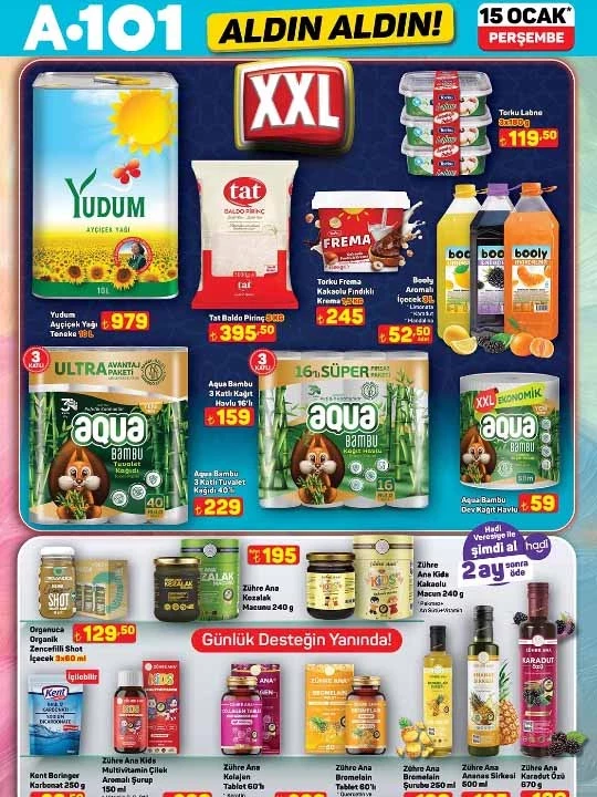 A 101' e buharlı kırışıklık giderici geliyor: A 101 15 Ocak Aldın Aldın ürünleri bugün raflarda!