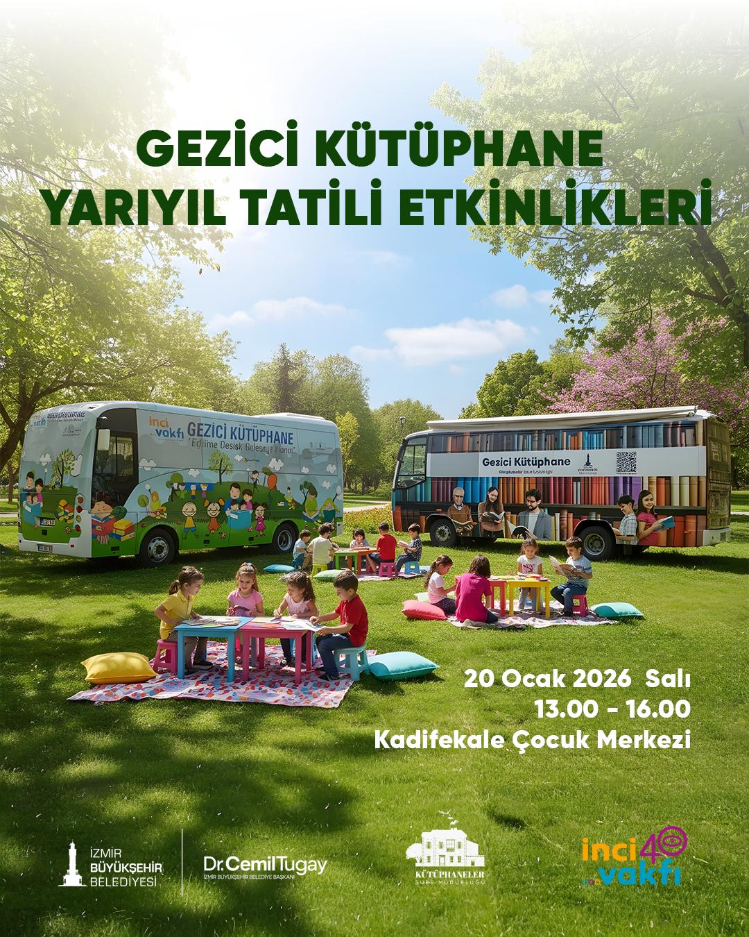 Gezici Kütüphane İzmir’in ilçelerine ışık olacak  