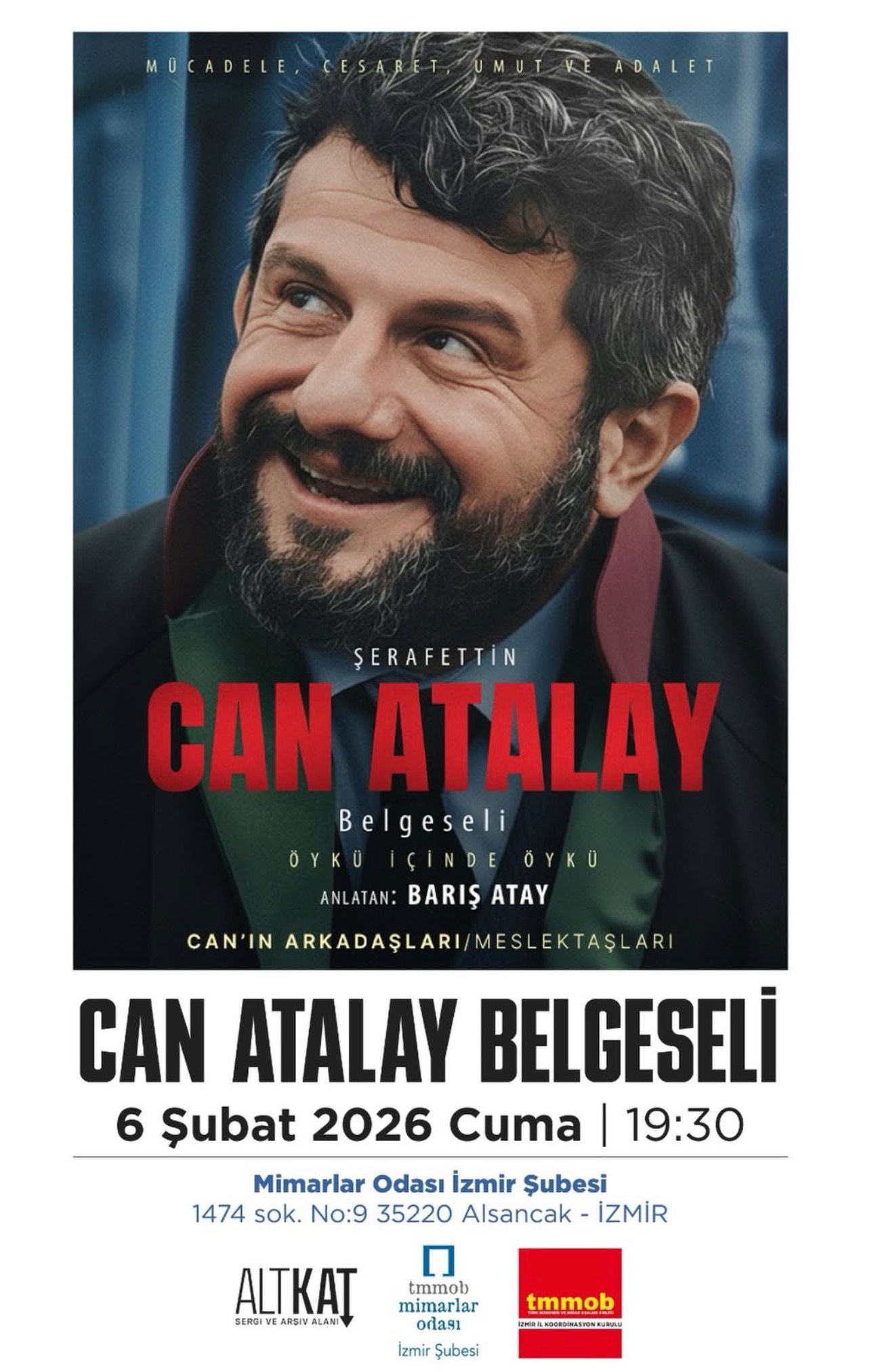 Can Atalay’ın direnişi İzmir’de anlatılacak