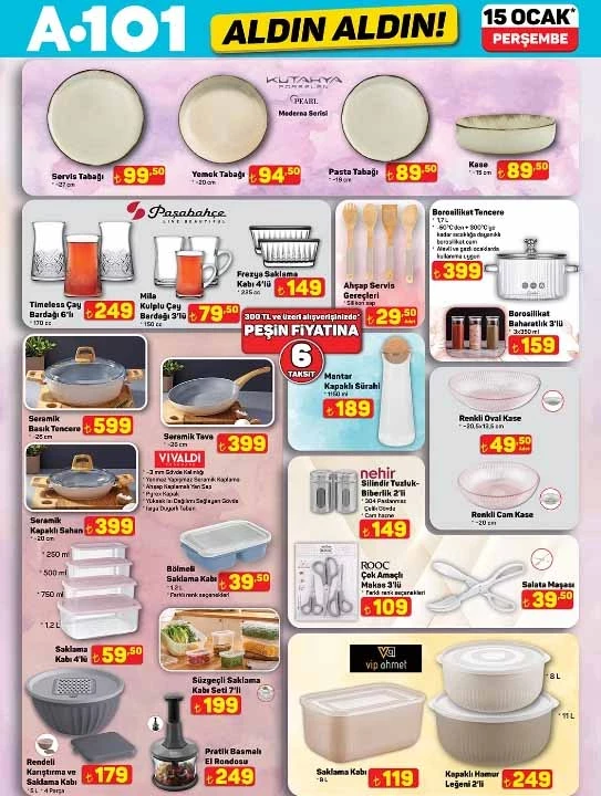 A 101' e buharlı kırışıklık giderici geliyor: A 101 15 Ocak Aldın Aldın ürünleri bugün raflarda!