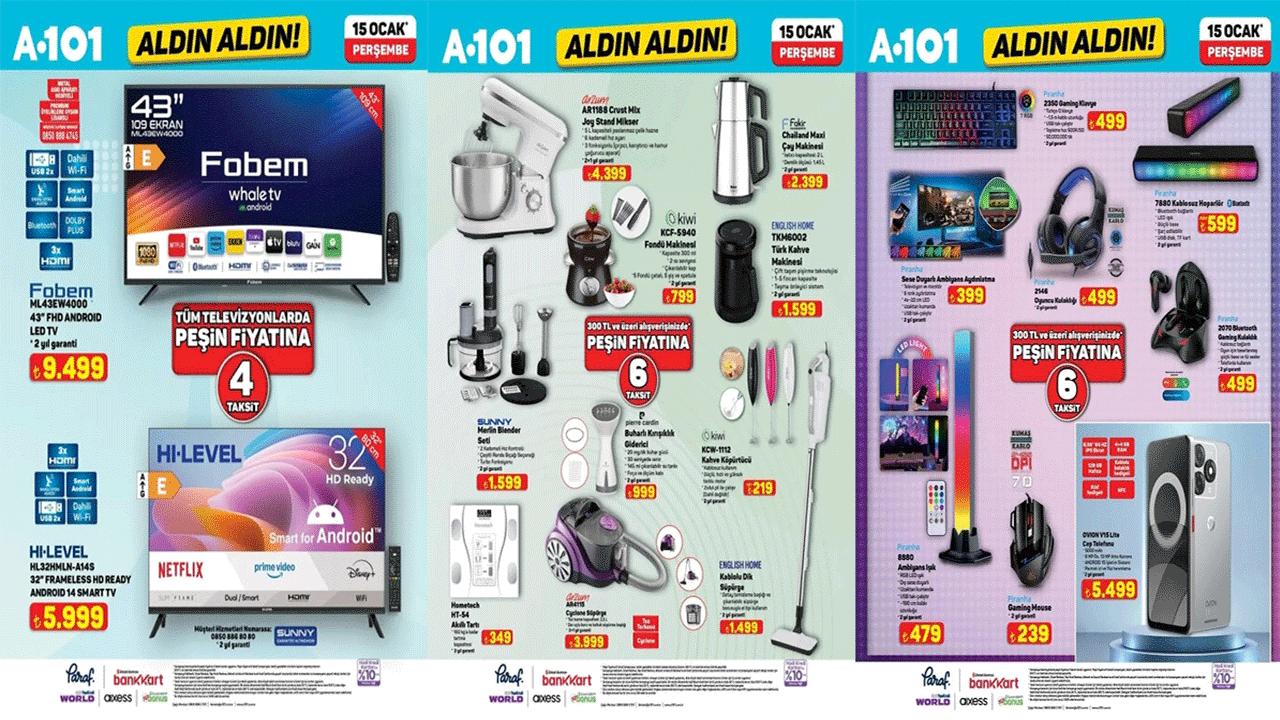 A 101' e buharlı kırışıklık giderici geliyor: A 101 15 Ocak Aldın Aldın ürünleri bugün raflarda!