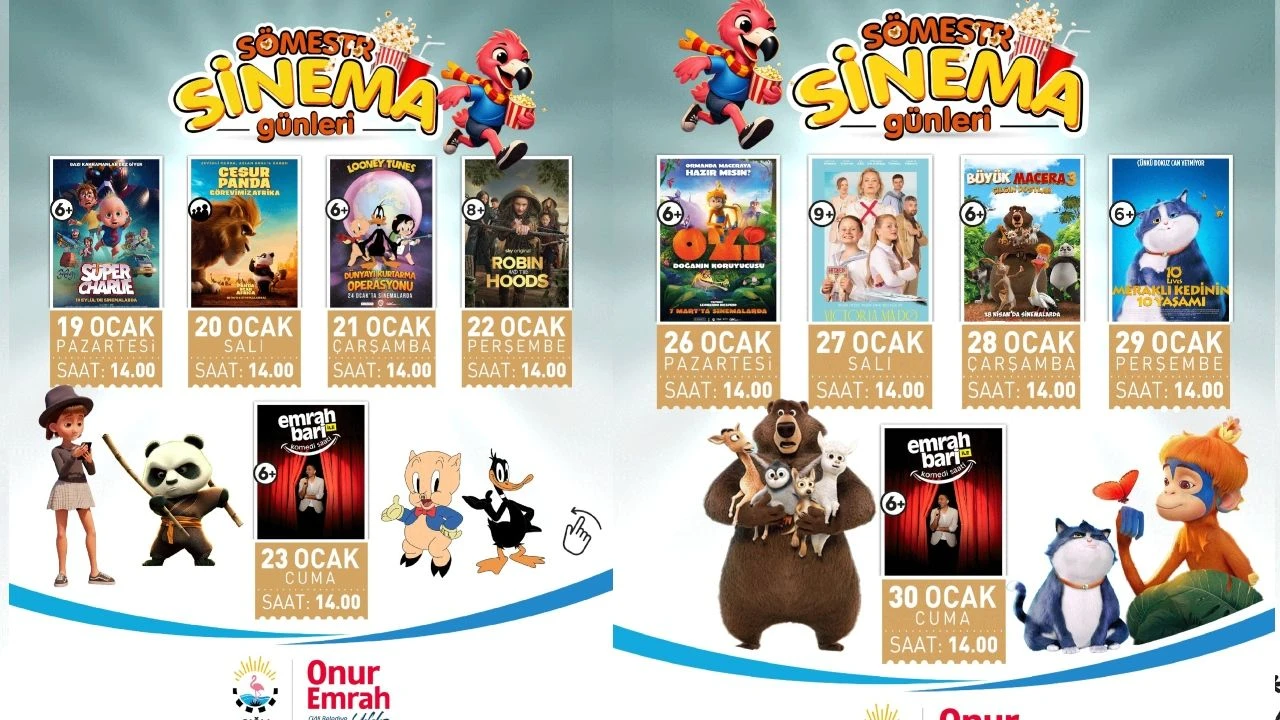 Cigli Belediyesinden Cocuklara Ucretsiz Somestr Sinema Gunleri