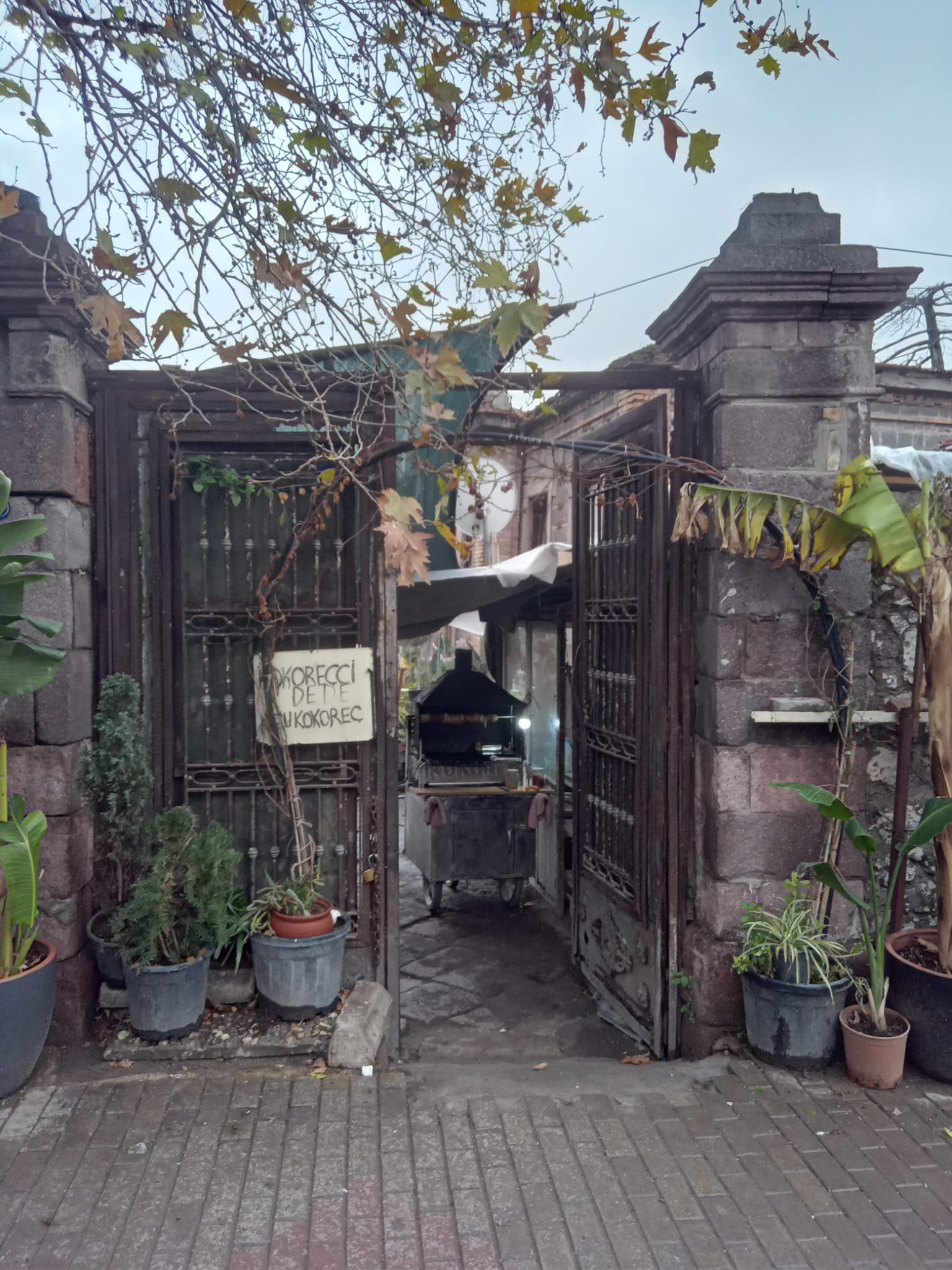 İzmir’de tarihi köşkte kokoreç, bahçesinde bostan!