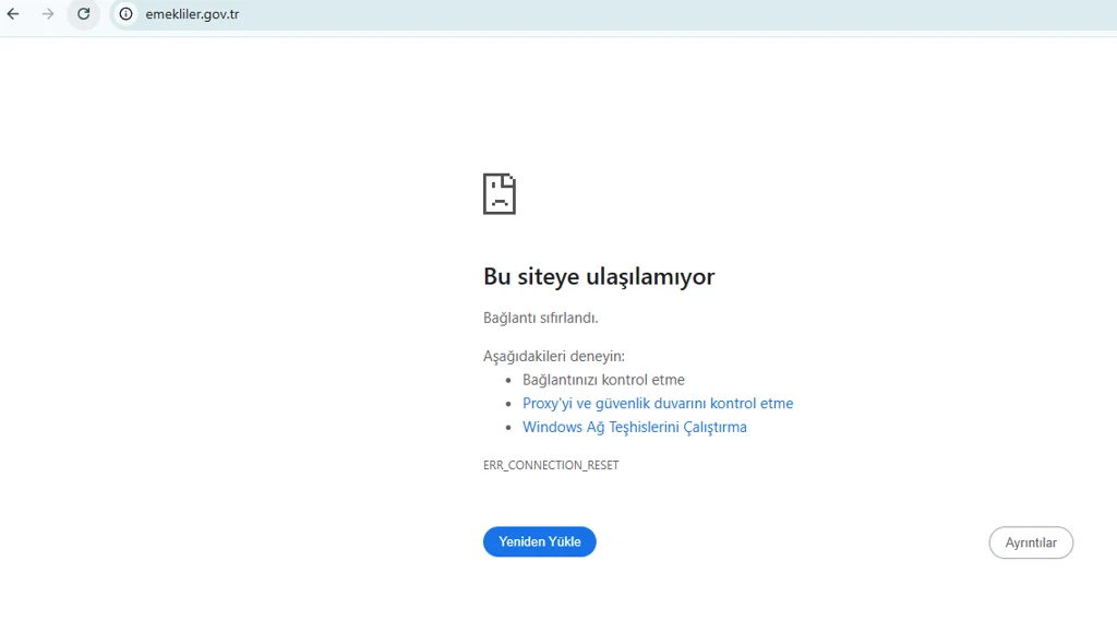 Emekli vatandaşlar isyan etti: Emekliler.gov.tr'ye erişilemiyor?