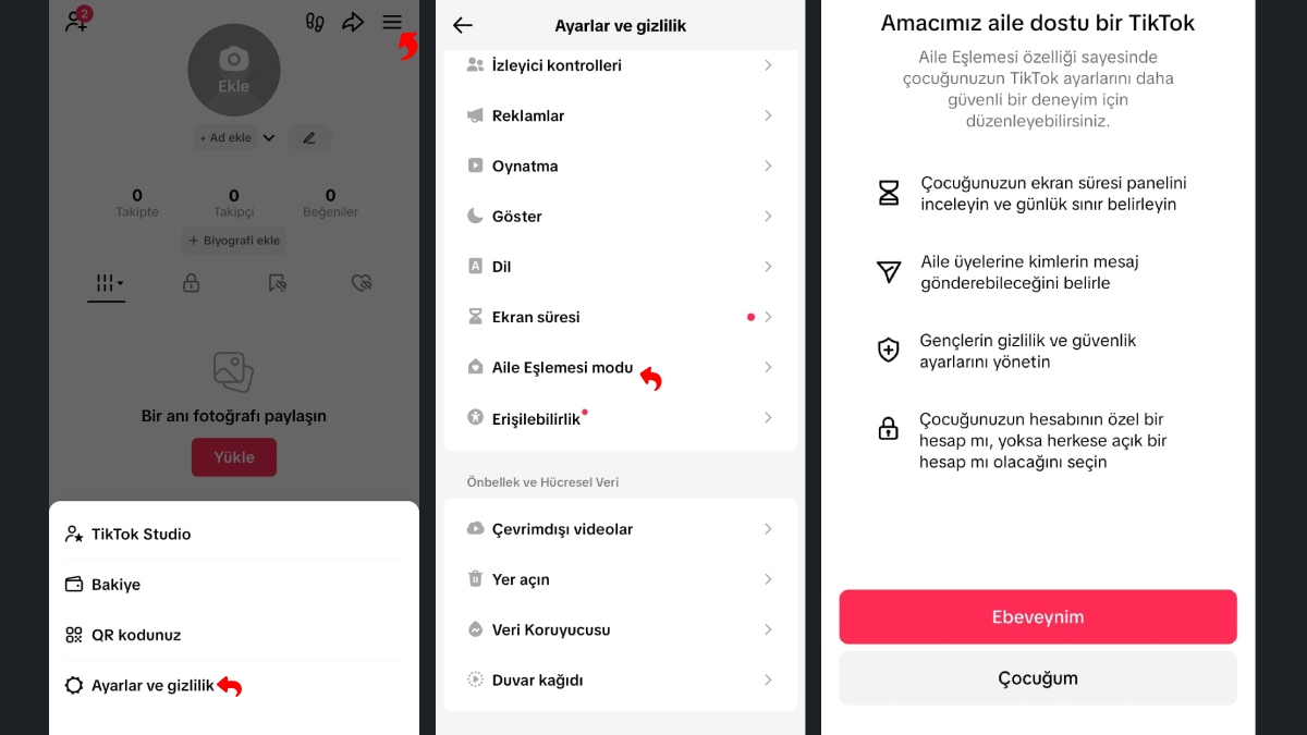 Tiktok Aile Eşleşmesi Nasıl Kaldırılır (1)