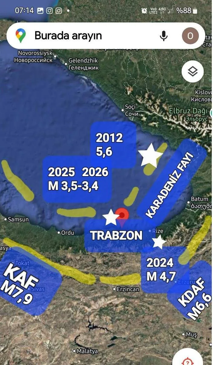 Trabzon’da 3.7’Lik Deprem Sonrası Kritik Uyarı 6.6’Lık Büyük Sarsıntıya Hazırlıklı Olun