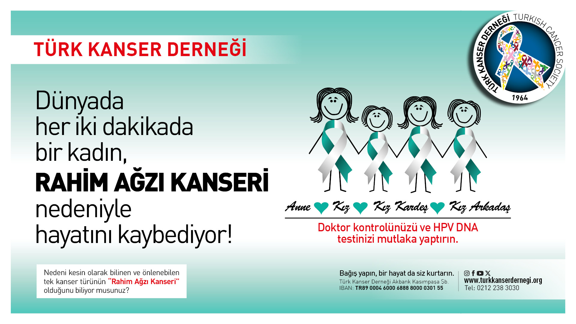 Rahim ağzı kanseri HPV aşısı ile önlenebilir!