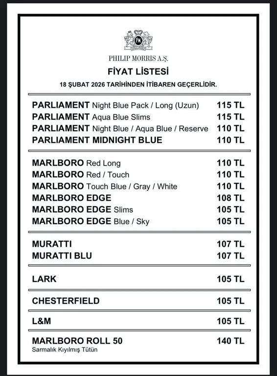 Bir Sigara Grubuna Daha Zam Geldi Yeni Fiyatlar Bugun Itibariyle Gecerli Olacak