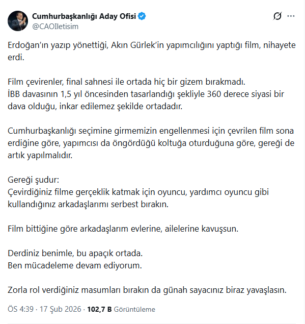 İmamoğlu Akın Gürlek'e Sert Çıktı Derdiniz Benimle, Bu Apaçık Ortada