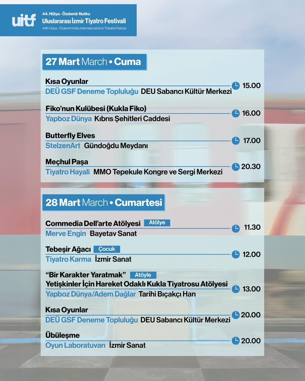 İzmir’de tiyatro şöleni başlıyor: Program dopdolu!