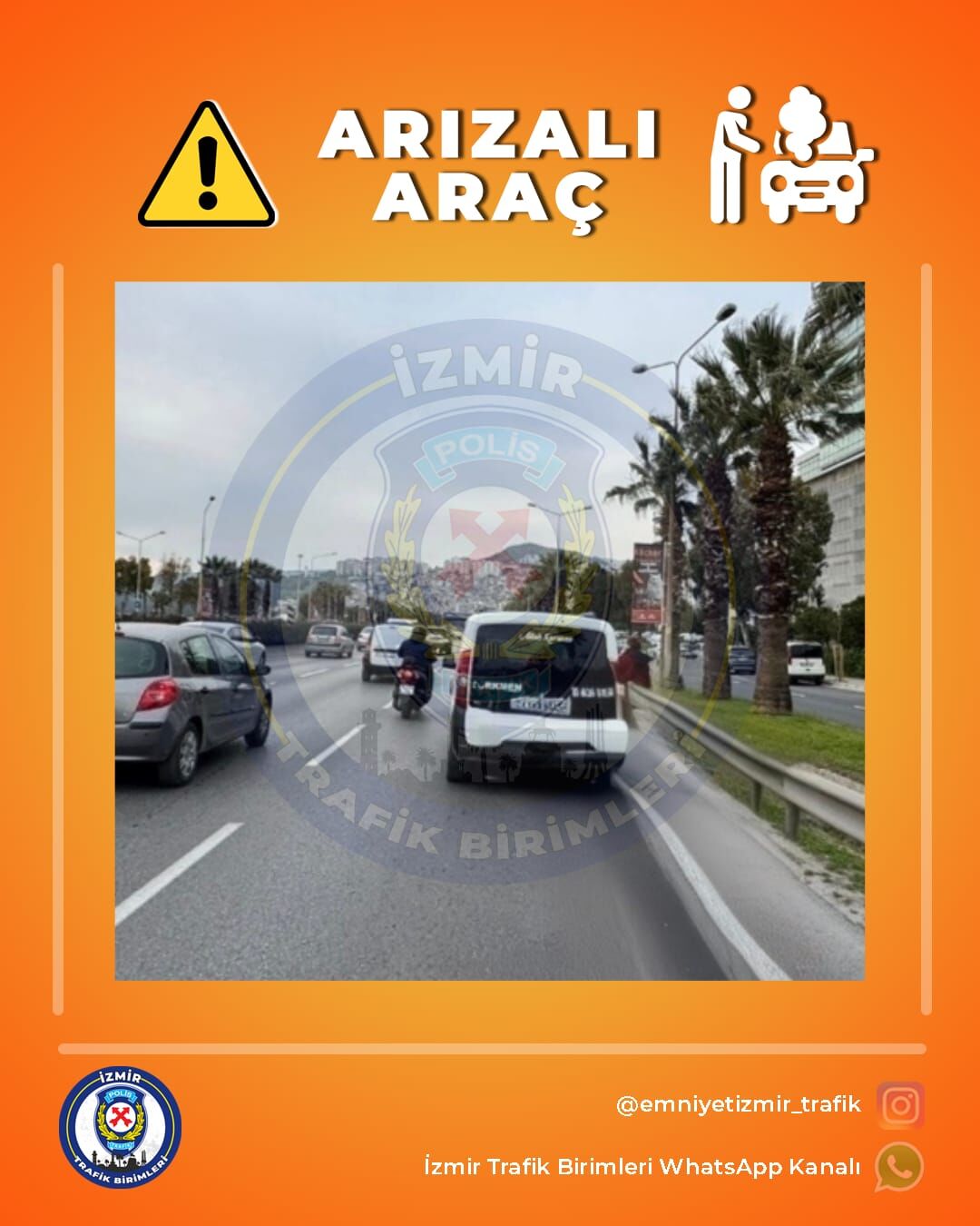 İzmir Emniyeti Yoğunluk Için Uyardı Adnan Kahveci Köprülü Kavşağı'na Dikkat