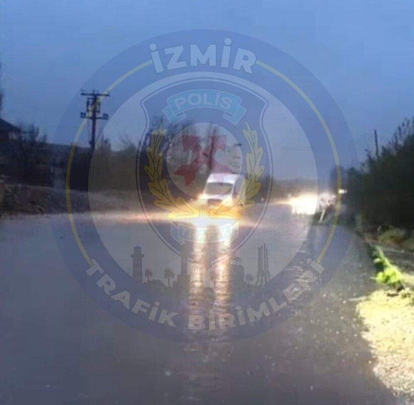 İzmir Yağışa Teslim Ödemiş Bayındır Yolu Ile Tire Torbalı Yollarına Dikkat!-1