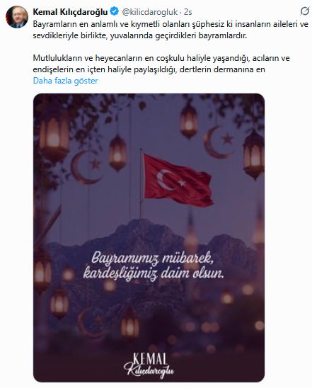 Kılıçdaroğlu Mesaj