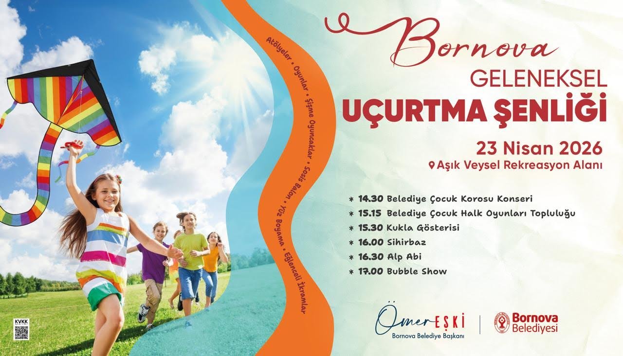 Bornova’da 23 Nisan coşkusu: Gökyüzü şenlenecek!