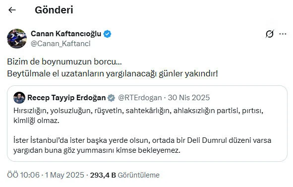 Canan Kaftancioglu Hakkinda Cumhurbaskani Erdogana Hakaret Iddiasiyla 4 Yil 8 Aya Kadar Hapis Istemiyle Dava Acildi-1