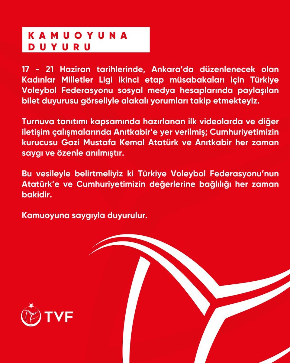 TVF'den Anıtkabir savunması: Atatürk’e bağlılığımız bakidir!