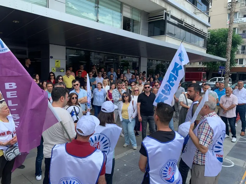 Karşıyaka’da kamu emekçilerinden bir eylem daha