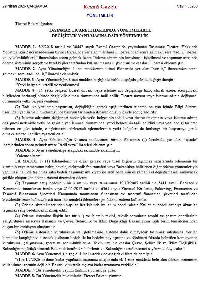 Emlak alım satımında yeni dönem: Ödemi sistemi değişti