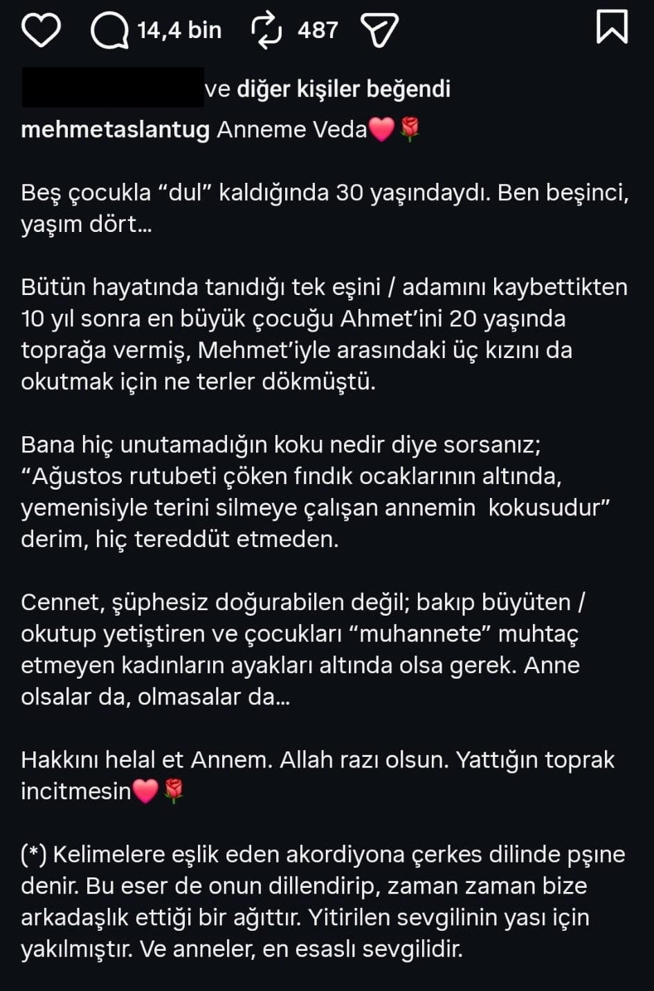 Mehmet Aslantuğ’un acı günü: Anneye veda!