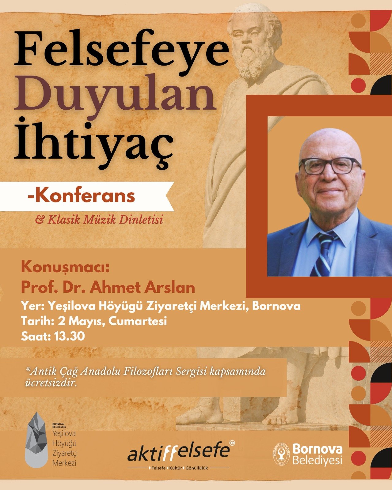 Prof. Dr. Arslan’dan ‘Felsefeye duyulan ihtiyaç’ konferansı