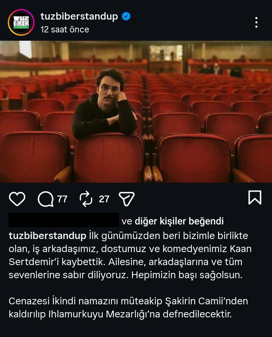 Komedyen Sertdemir 28 yaşında hayatını kaybetti-1