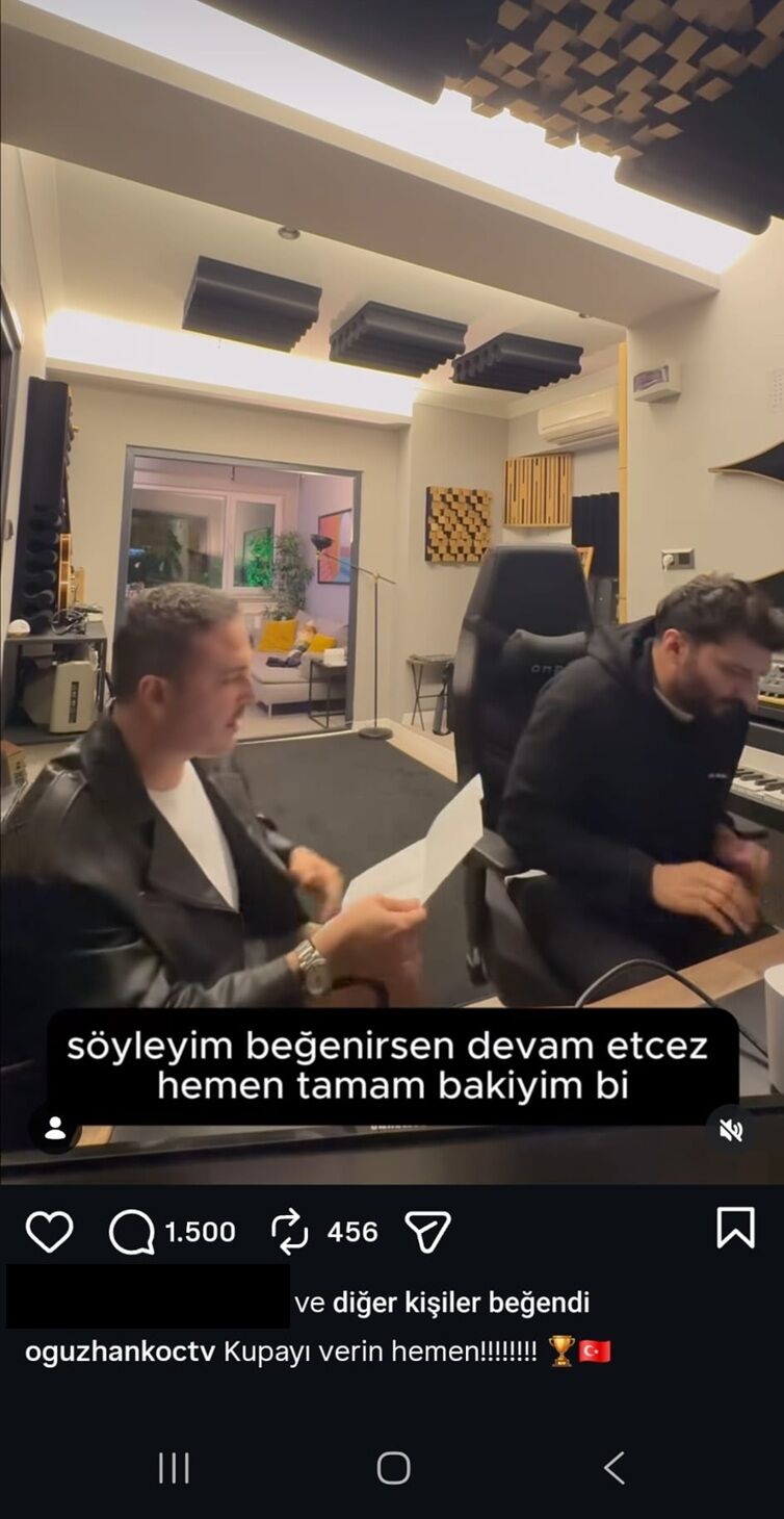 Oğuzhan Koç’tan millî takım marşlarına gönderme: Kupayı verin hemen!-1