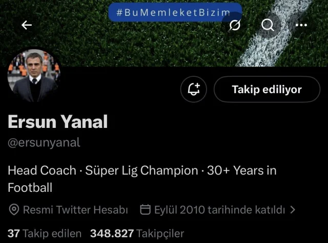Ersun Yanal’dan Fenerbahçe taraftarını heyecanlandıran paylaşım