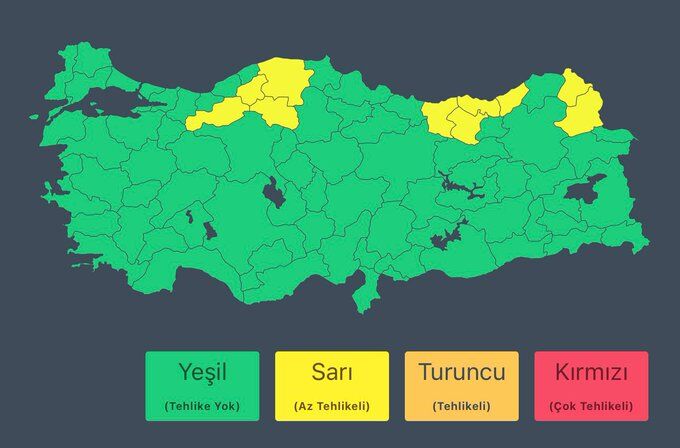 YAĞIŞ UYARISI
