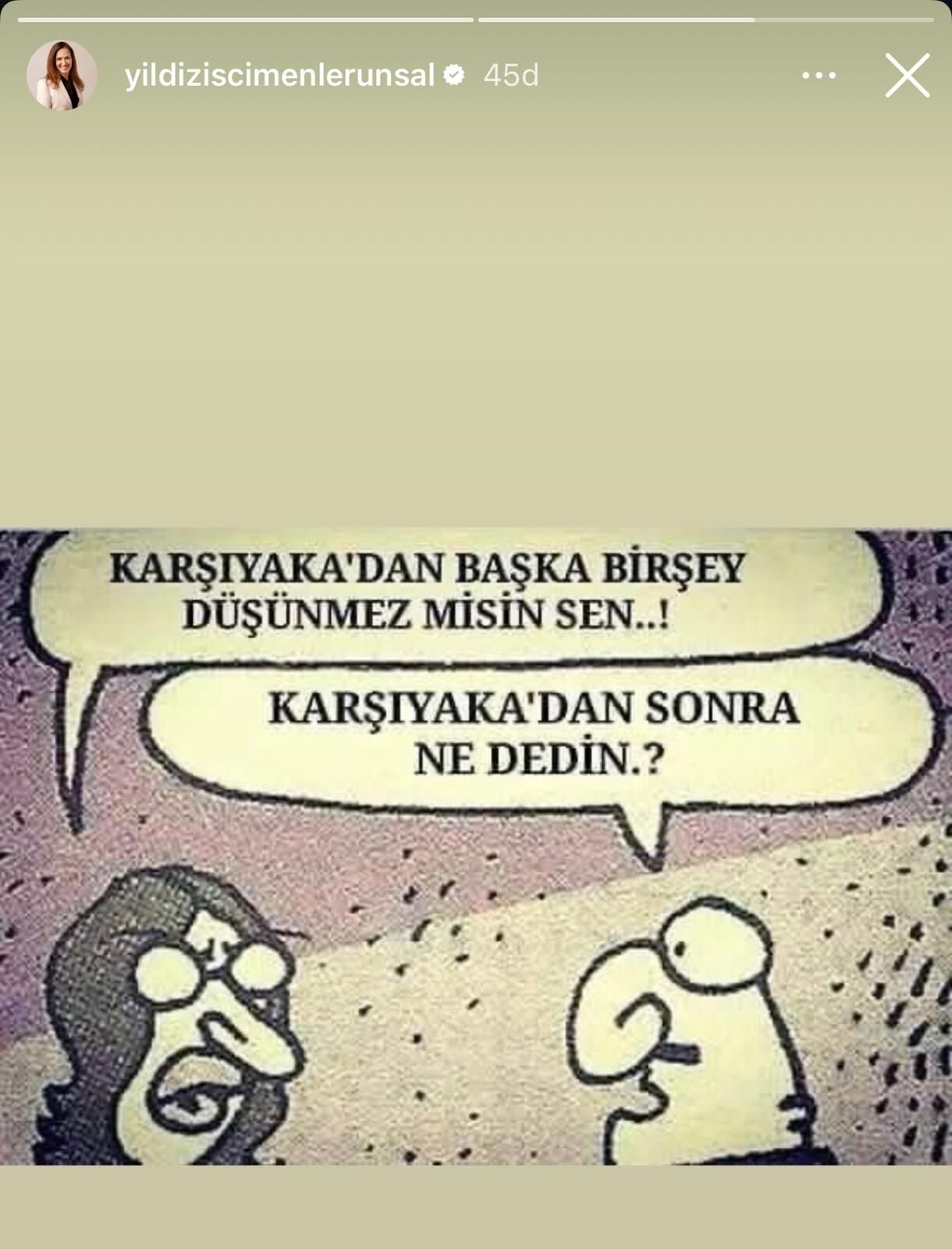 Başkan Ünsal’dan karikatürlü mesaj: Tek gündemim Karşıyaka!