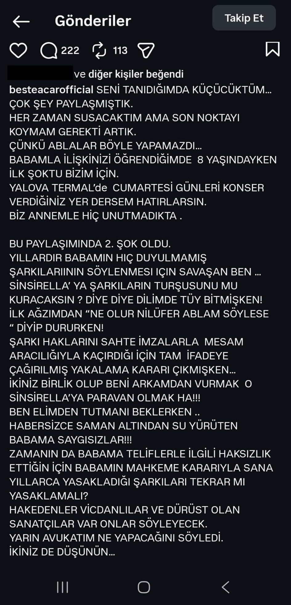 Kayahan’ın kızından Nilüfer’e şok suçlamalar: 8 yaşındayken öğrendim!-2