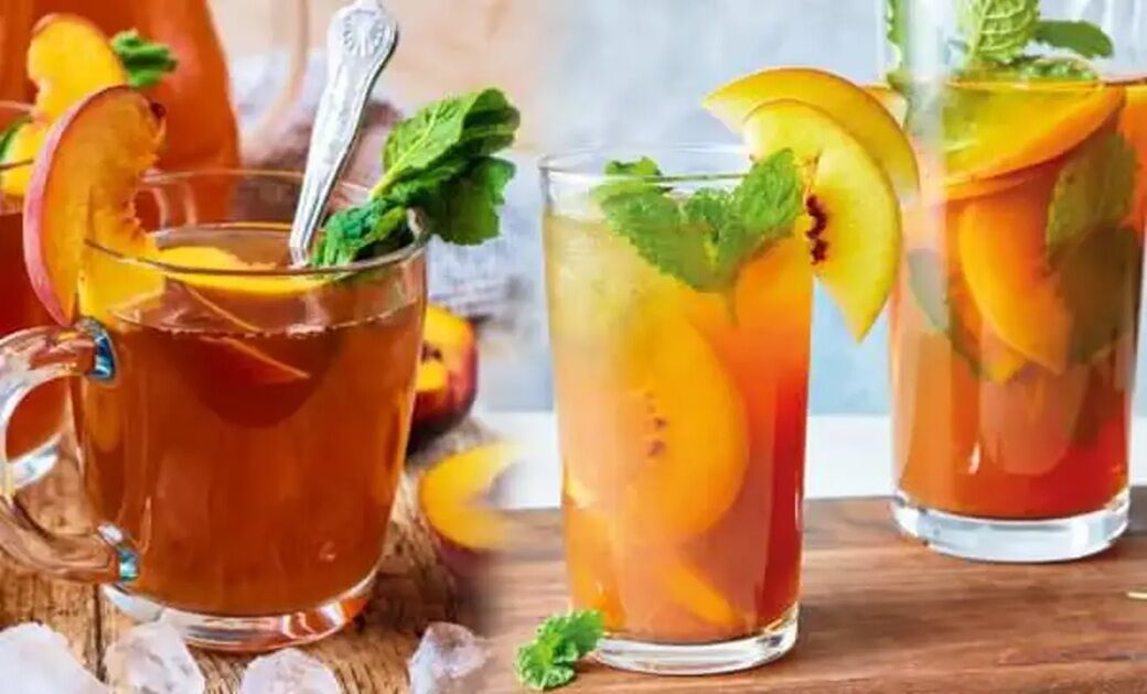 Hazır içeceklere doğal alternatif arayanlara… Ev yapımı şeftalili soğuk çay tarifi-2