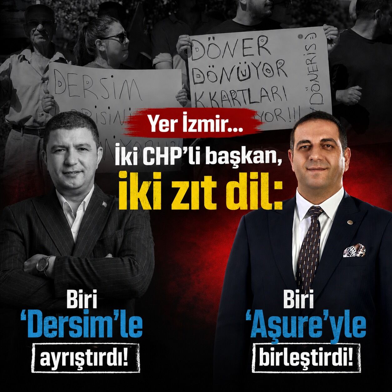 Yer İzmir… İki CHP’li başkan, iki zıt dil: Biri 'Dersim'le ayrıştırdı, Biri 'Aşure'yle birleştirdi!-1