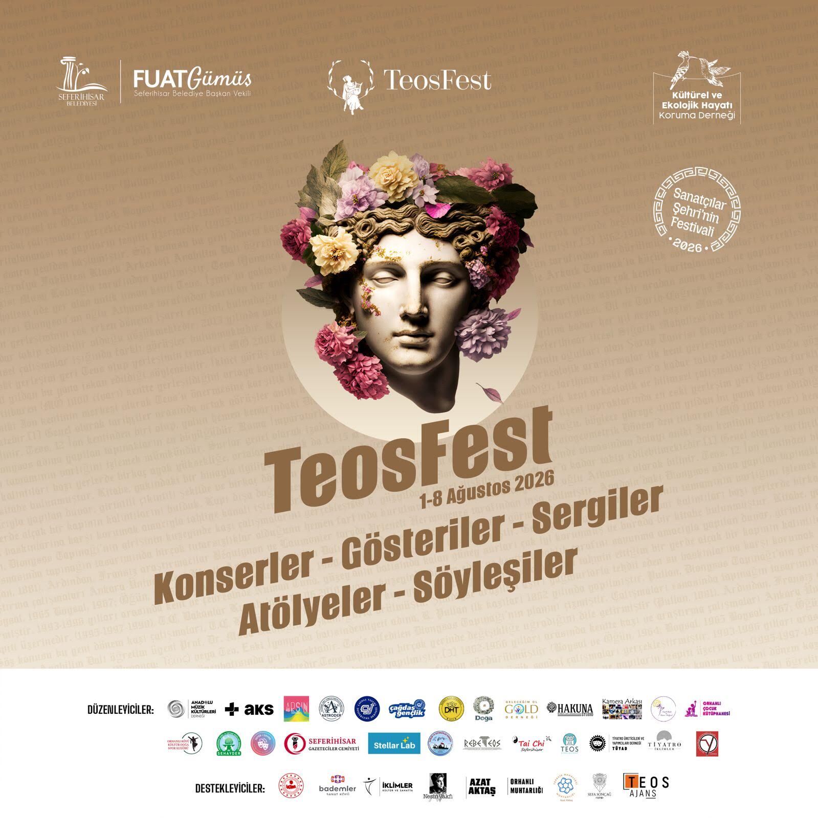 Seferihisar’da sanat dolu 8 gün: TeosFest 2026 başlıyor