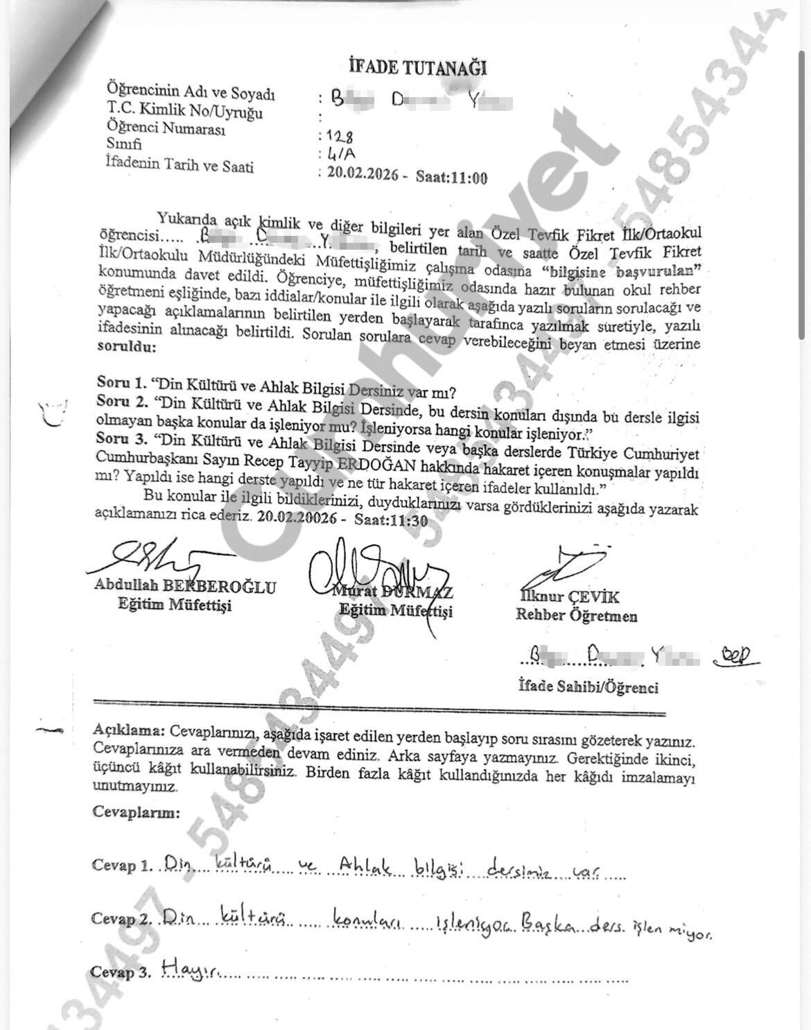 Barış Terkoğlu belgeleri paylaştı... İzmir’de çocuklara ‘din dersi’ sorgusu: Müfettişler Erdoğan’ın dedektifi olmuş!