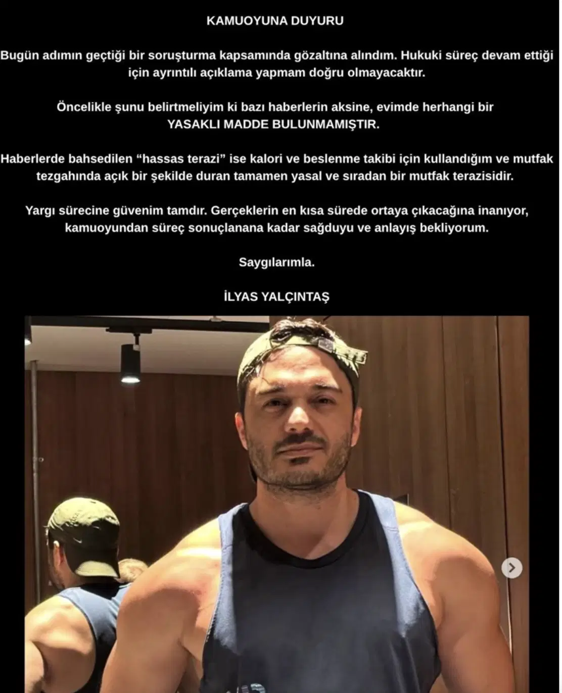 İlyas Yalçıntaş'tan uyuşturucu soruşturması açıklaması