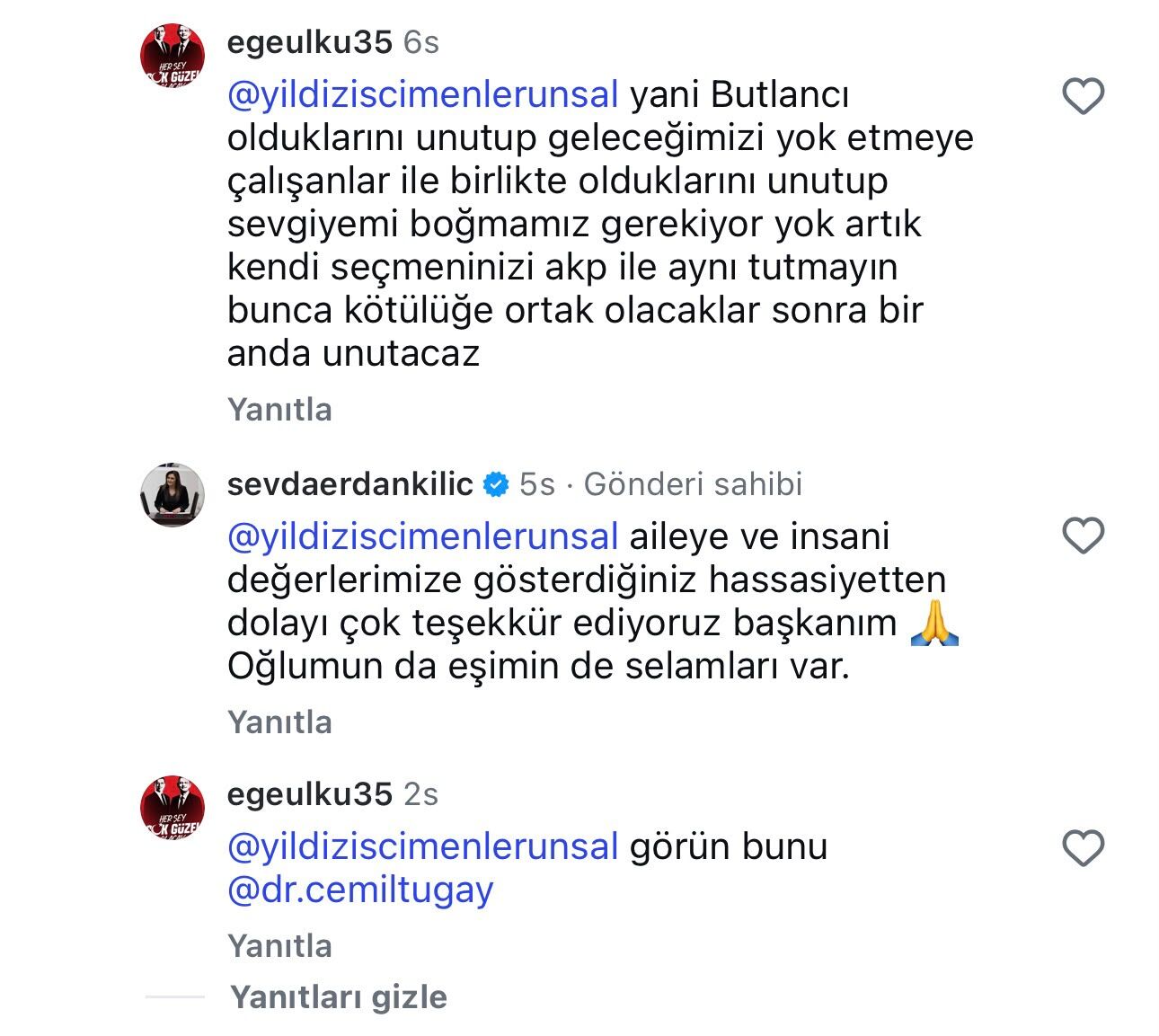 CHP'li Kılıç'ın mezuniyet paylaşımına tepki çeken yorum: Başkan Ünsal sessiz kalmadı