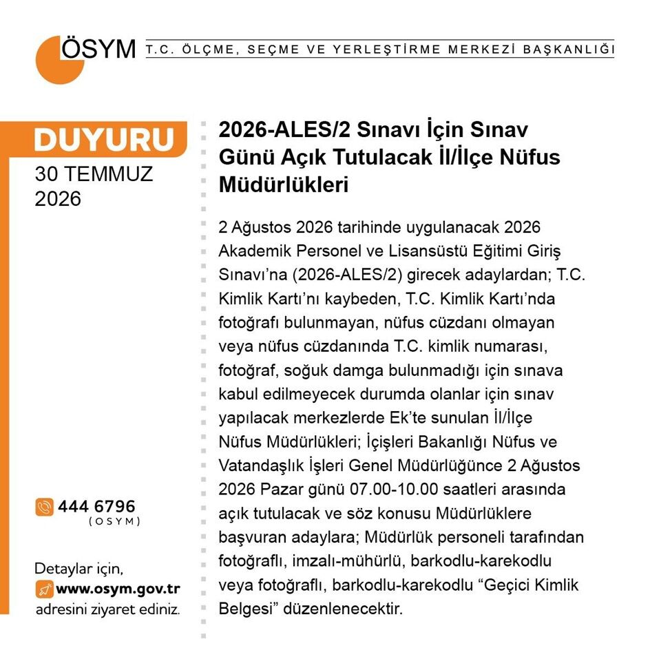 ALES/2 ne zaman, saat kaçta? ÖSYM ALES sınav giriş yerleri ve belgesi nasıl öğrenilir?