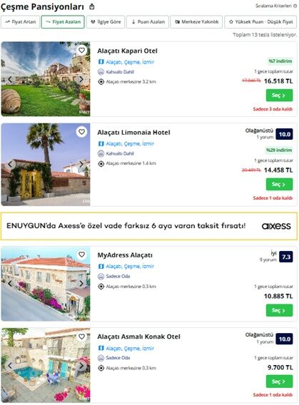 Çeşme'de oda fiyatları cep yakıyor: İşte bir gecelik konaklamanın maliyeti-3