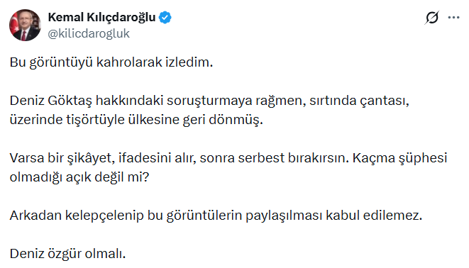 Deniz Göktaş Kemal Kılıdaroğlu