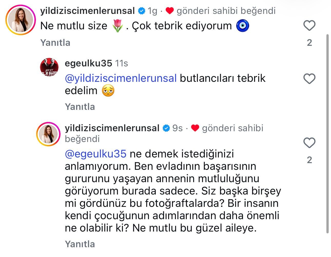 CHP'li Kılıç'ın mezuniyet paylaşımına tepki çeken yorum: Başkan Ünsal sessiz kalmadı