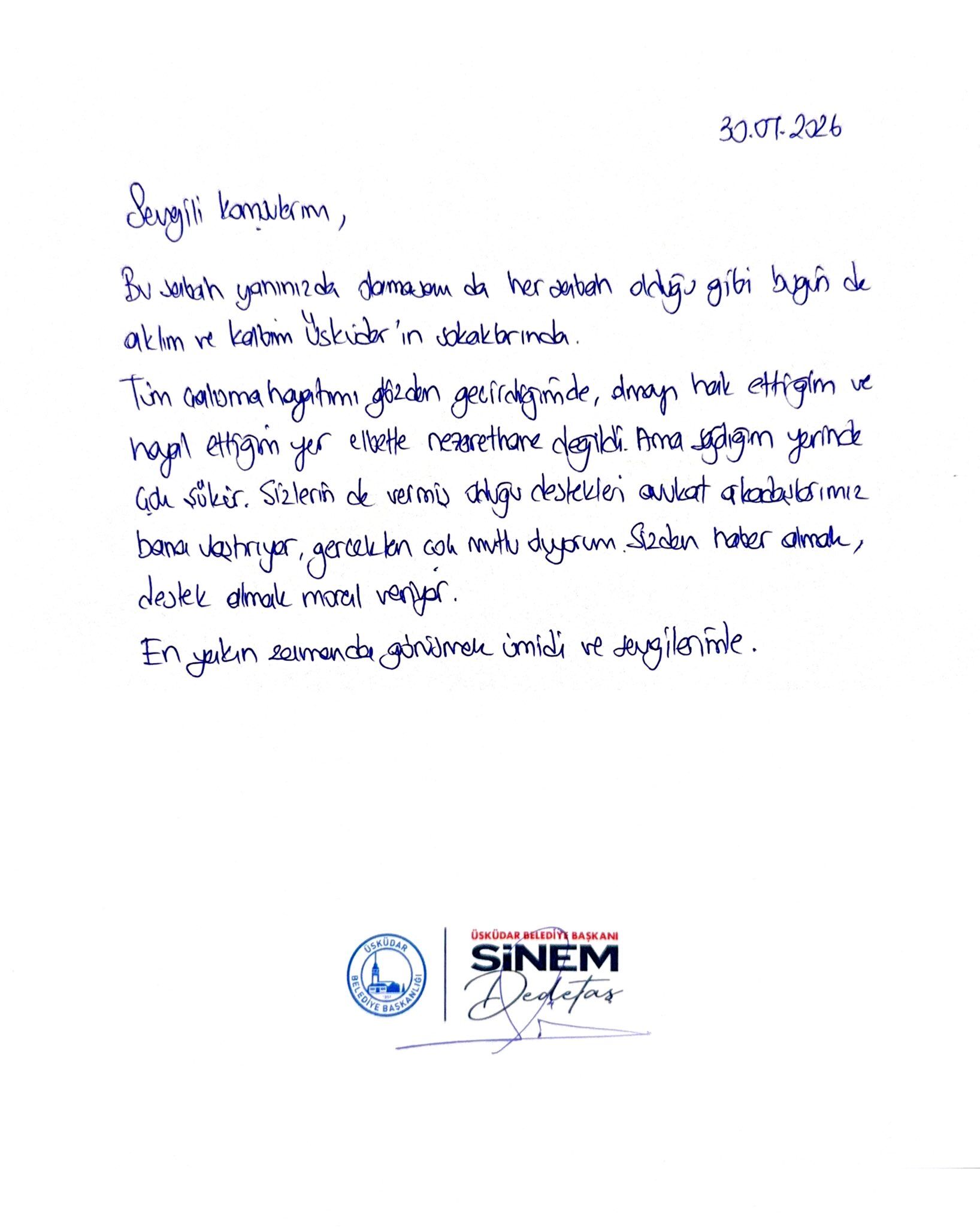 Gözaltına alınan Üsküdar Belediye Başkanı Dedetaş'tan ilk açıklama!