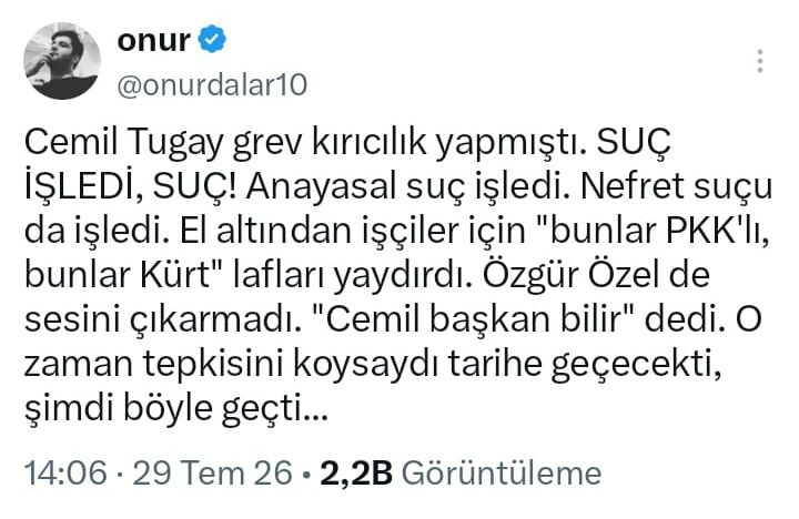 Cemil Tugay iddiaları X'in gündeminde: 'AKP'ye geçecek' söylentileri sonrası peş peşe paylaşımlar-1