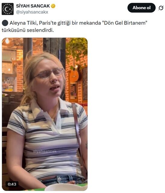 Paris'te Aleyna Tilki sürprizi: Türkü söyledi, benzetmeler peş peşe geldi!-1