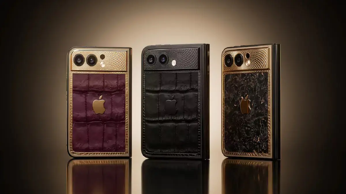 Caviar katlanabilir iPhone ultra Servet değerinde altın ve titanyum kaplamalı modellerin fiyatları
