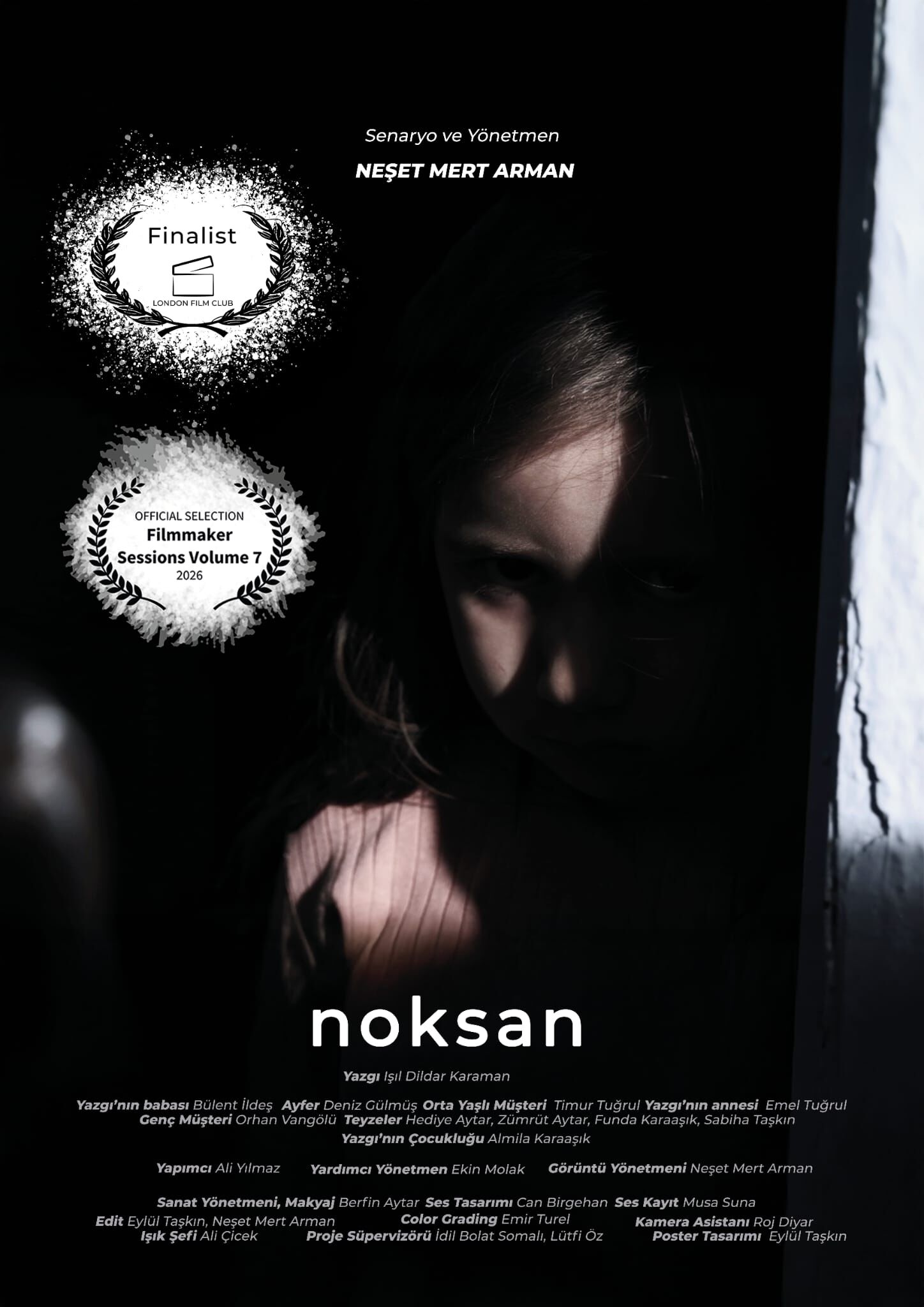 İzmir'de çekimleri tamamlanan ‘Noksan’ adlı kısa film, Karaca Sineması'nda gerçekleştirilecek özel gösterimle ilk kez İzmir'de izleyiciyle buluşacak. Yapımcılığını Ali Yılmaz'ın, senaristliğini ve yönetmenliğini Neşet Mert Arman'ın üstlendiği film, insanın aidiyet arayışını ve iç dünyasını konu alıyor.