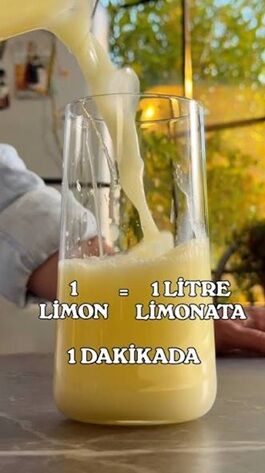 Yaz sıcaklarına birebir… Sadece 1 limonla 1 litre limonata!-1