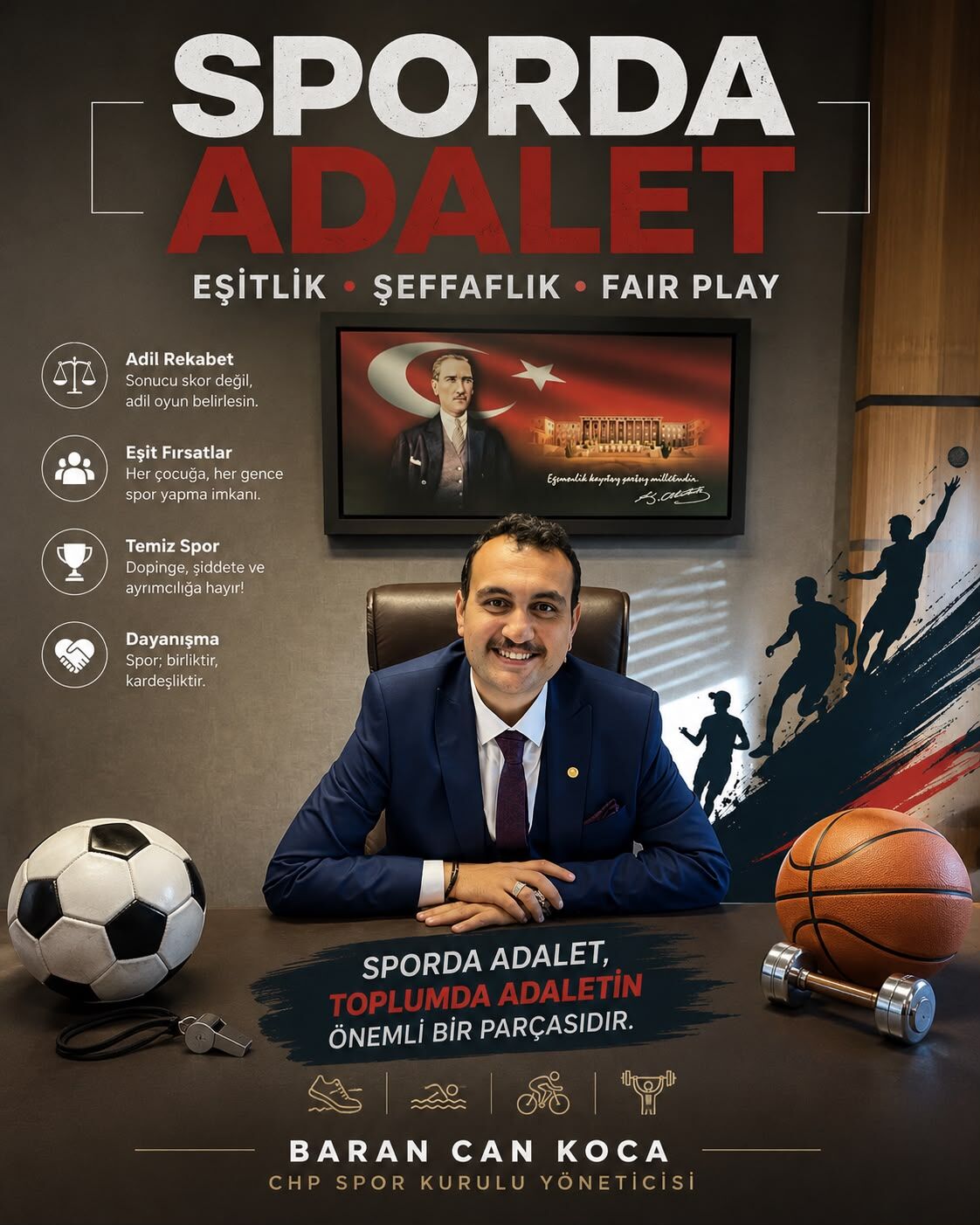 CHP’li Koca’dan sporda adalet çağrısı: Eşitliğin olmadığı yerde rekabet eksik kalır-1