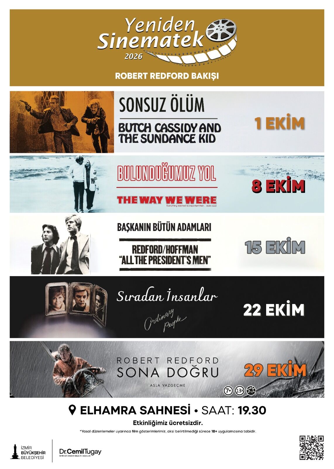 Yeniden Sinematek’te Robert Redford rüzgarı